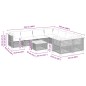 vidaXL Set de sofás de jardín 8 piezas y cojines ratán sintético negro vidaXL Set de sofás de jardín 8 piezas y cojines ratán sintético negro