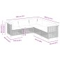 vidaXL Set de muebles de jardín 5 pzas y cojines ratán sintético negro vidaXL Set de muebles de jardín 5 pzas y cojines ratán sintético negro