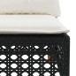 vidaXL Set de sofás de jardín 7 pzas con cojines ratán sintético negro vidaXL Set de sofás de jardín 7 pzas con cojines ratán sintético negro