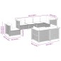 vidaXL Set de sofás de jardín 8 pzas y cojines ratán sintético gris vidaXL Set de sofás de jardín 8 pzas y cojines ratán sintético gris