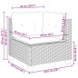 vidaXL Set de sofás de jardín 8 pzas y cojines ratán sintético gris vidaXL Set de sofás de jardín 8 pzas y cojines ratán sintético gris