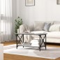 vidaXL Mesa de centro madera y hierro gris Sonoma 80x45x45 cm vidaXL Mesa de centro madera y hierro gris Sonoma 80x45x45 cm