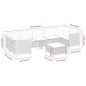 vidaXL Set de sofás de jardín 8 pzas y cojines ratán sintético gris vidaXL Set de sofás de jardín 8 pzas y cojines ratán sintético gris