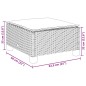 vidaXL Set de sofás de jardín 8 pzas y cojines ratán sintético gris vidaXL Set de sofás de jardín 8 pzas y cojines ratán sintético gris
