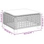 vidaXL Set de muebles de jardín 5 pzas y cojines ratán sintético negro