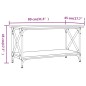 vidaXL Mesa de centro madera y hierro gris Sonoma 80x45x45 cm vidaXL Mesa de centro madera y hierro gris Sonoma 80x45x45 cm