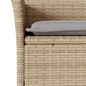 vidaXL Set comedor jardín 5 pzas cojines ratán sintético vidrio beige vidaXL Set comedor jardín 5 pzas cojines ratán sintético vidrio beige