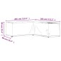 vidaXL Funda para muebles de jardín forma de L 16 ojales 285x285x90 cm vidaXL Funda para muebles de jardín forma de L 16 ojales 285x285x90 cm