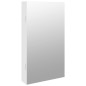 vidaXL Espejo con joyero y luces LED para pared blanco vidaXL Espejo con joyero y luces LED para pared blanco