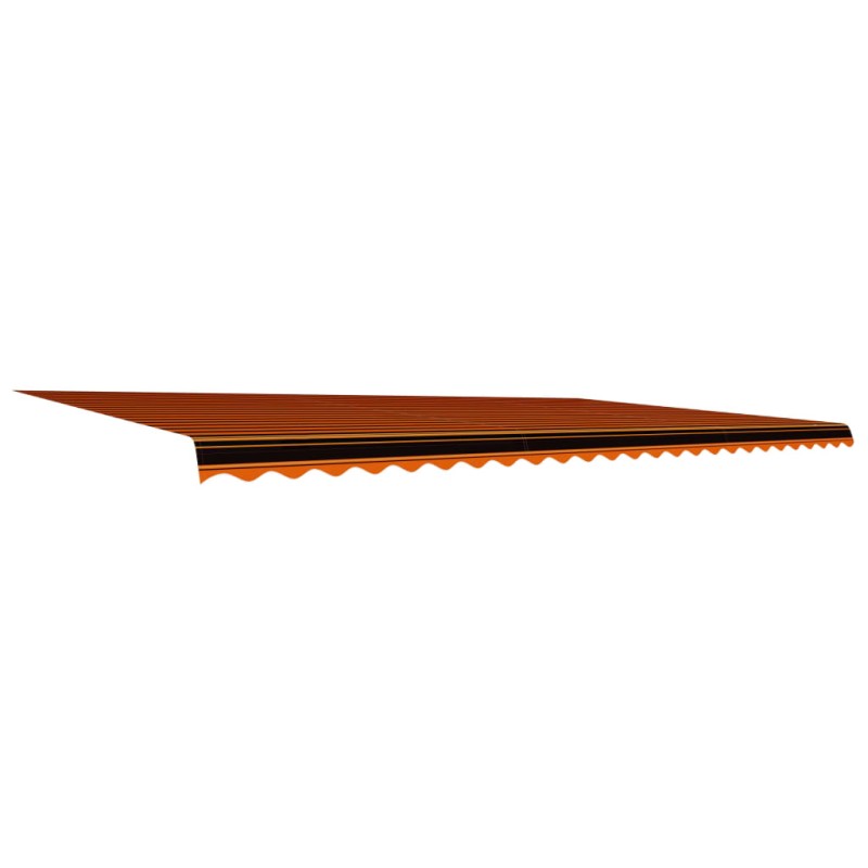 vidaXL Toldo de lona naranja y marrón 600x300 cm