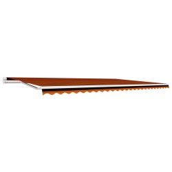 vidaXL Toldo de lona naranja y marrón 600x300 cm