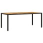 vidaXL Set de comedor jardín 9 pzas con cojines ratán PE acacia negro vidaXL Set de comedor jardín 9 pzas con cojines ratán PE acacia negro