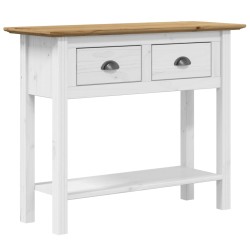 vidaXL Mesa consola BODO madera maciza de pino marrón 90x34,5x73 cm