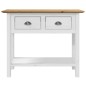 vidaXL Mesa consola BODO madera maciza de pino marrón 90x34,5x73 cm vidaXL Mesa consola BODO madera maciza de pino marrón 90x34,5x73 cm