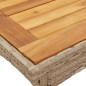 vidaXL Set de comedor jardín 5 pzas con cojines ratán PE acacia beige vidaXL Set de comedor jardín 5 pzas con cojines ratán PE acacia beige