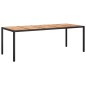 vidaXL Set de comedor jardín 9 pzas con cojines ratán PE acacia negro vidaXL Set de comedor jardín 9 pzas con cojines ratán PE acacia negro