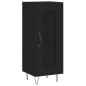 vidaXL Aparador de madera contrachapada negro 34,5x34x90 cm vidaXL Aparador de madera contrachapada negro 34,5x34x90 cm
