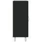 vidaXL Aparador de madera contrachapada negro 34,5x34x90 cm vidaXL Aparador de madera contrachapada negro 34,5x34x90 cm