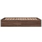 vidaXL Estructura de cama madera de ingeniería marrón roble 140x190 cm vidaXL Estructura de cama madera de ingeniería marrón roble 140x190 cm