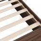 vidaXL Estructura de cama madera de ingeniería marrón roble 140x190 cm vidaXL Estructura de cama madera de ingeniería marrón roble 140x190 cm