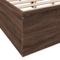 vidaXL Estructura de cama madera de ingeniería marrón roble 140x190 cm vidaXL Estructura de cama madera de ingeniería marrón roble 140x190 cm