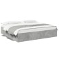 vidaXL Estructura de cama madera de ingeniería gris hormigón 180x200cm vidaXL Estructura de cama madera de ingeniería gris hormigón 180x200cm