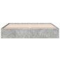 vidaXL Estructura de cama madera de ingeniería gris hormigón 180x200cm vidaXL Estructura de cama madera de ingeniería gris hormigón 180x200cm