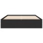 vidaXL Estructura de cama madera de ingeniería negra 150x200 cm vidaXL Estructura de cama madera de ingeniería negra 150x200 cm