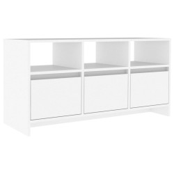 vidaXL Mueble para TV madera contrachapada blanco 102x37,5x52,5 cm