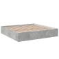 vidaXL Estructura de cama madera de ingeniería gris hormigón 200x200cm