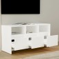 vidaXL Mueble para TV madera contrachapada blanco 102x37,5x52,5 cm