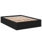 vidaXL Estructura de cama madera de ingeniería negra 135x190 cm vidaXL Estructura de cama madera de ingeniería negra 135x190 cm