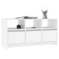 vidaXL Mueble para TV madera contrachapada blanco 102x37,5x52,5 cm