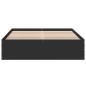 vidaXL Estructura de cama madera de ingeniería negra 135x190 cm vidaXL Estructura de cama madera de ingeniería negra 135x190 cm