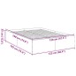 vidaXL Estructura de cama madera de ingeniería marrón roble 120x190 cm vidaXL Estructura de cama madera de ingeniería marrón roble 120x190 cm