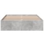 vidaXL Estructura de cama madera de ingeniería gris hormigón 140x200cm vidaXL Estructura de cama madera de ingeniería gris hormigón 140x200cm