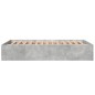 vidaXL Estructura de cama madera de ingeniería gris hormigón 140x200cm vidaXL Estructura de cama madera de ingeniería gris hormigón 140x200cm