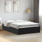vidaXL Estructura de cama madera de ingeniería negra 140x190 cm vidaXL Estructura de cama madera de ingeniería negra 140x190 cm