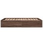 vidaXL Estructura de cama madera de ingeniería marrón roble 135x190 cm vidaXL Estructura de cama madera de ingeniería marrón roble 135x190 cm
