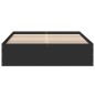 vidaXL Estructura de cama madera de ingeniería negra 140x200 cm
