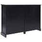 vidaXL Aparador con 10 cajones madera negro 113x30x79 cm vidaXL Aparador con 10 cajones madera negro 113x30x79 cm