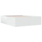 vidaXL Estructura de cama madera de ingeniería blanca 150x200 cm vidaXL Estructura de cama madera de ingeniería blanca 150x200 cm