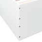 vidaXL Estructura de cama madera de ingeniería blanca 150x200 cm vidaXL Estructura de cama madera de ingeniería blanca 150x200 cm