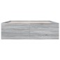 vidaXL Estructura de cama madera de ingeniería gris Sonoma 150x200 cm