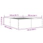 vidaXL Estructura de cama madera de ingeniería gris Sonoma 140x200 cm vidaXL Estructura de cama madera de ingeniería gris Sonoma 140x200 cm
