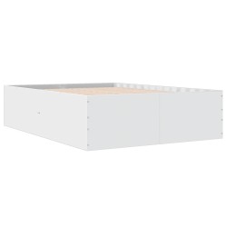 vidaXL Estructura de cama madera de ingeniería blanca 140x200 cm