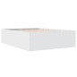 vidaXL Estructura de cama madera de ingeniería blanca 140x200 cm vidaXL Estructura de cama madera de ingeniería blanca 140x200 cm