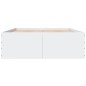 vidaXL Estructura de cama madera de ingeniería blanca 140x200 cm vidaXL Estructura de cama madera de ingeniería blanca 140x200 cm