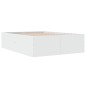 vidaXL Estructura de cama madera de ingeniería blanca 140x200 cm vidaXL Estructura de cama madera de ingeniería blanca 140x200 cm