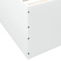 vidaXL Estructura de cama madera de ingeniería blanca 140x200 cm vidaXL Estructura de cama madera de ingeniería blanca 140x200 cm